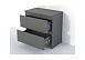 Кэт-1 тумба 2 ящика - Графит