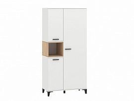НМ 013.07 шкаф комбинированный Bergen белый/Дуб Бунратти