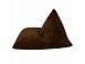 Кресло Пирамида коричневый микровельвет