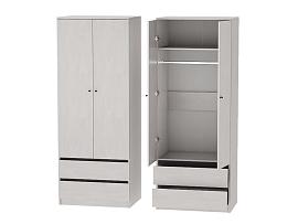 Кэт-1  шкаф 2-х ств. - Ясень Анкор светлый