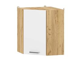 Борги 100.34 шкаф навесной угловой / Дуб Крафт золотой/Белый