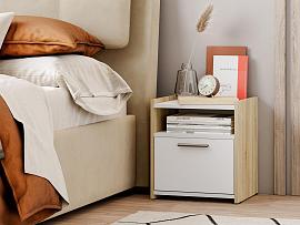 НМ 013.11 тумба прикроватная Симпл дуб сонома/белый