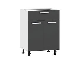 Борги 100.09 600 тумба кухонная / Белый/Антрацит