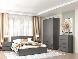Спальня Кэт-1 набор 3 - Графит