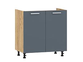 Борги 100.04 800 тумба под мойку / Дуб Крафт золотой/Маренго