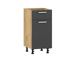 Борги 100.08 400 тумба кухонная / Дуб Крафт золотой/Антрацит