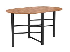 42.41 Октава стол раскладной - Дуб вотан/металл черный