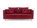 Диван Вашингтон бархат красный/ STAR VELVET 3 DARK RED