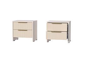 Кэт 3 тумба 2 ящика - Кашемир/Тирамису