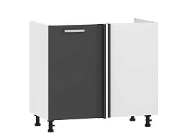 Борги 100.11 1000 тумба под мойку угловая / Белый/Антрацит