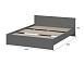 Денвер кровать 1,6 / Графит серый