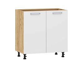 Борги 100.02 800 тумба кухонная / Дуб Крафт золотой/Белый