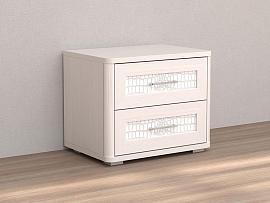 Кэт 4 тумба 2 ящика - Бодега белая/Кайман белый