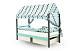 Крыша текстильная Бельмарко для кровати-домика Svogen "зигзаги,графит,бирюза,серый"
