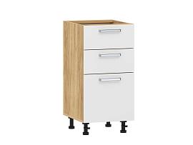 Борги 100.06 400 тумба кухонная / Дуб Крафт золотой/Белый