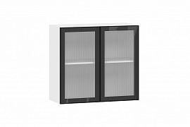 Moru шкаф навесной 100.81.800 / Белый/Черный