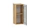 Вокс 100.30 300 шкаф навесной витрина / Дуб крафт золотой/Графит