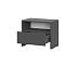 Камелия 1 тумба прикроватная (серия 2) / Графит