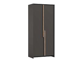 103.01 Рапсодия шкаф 2-х дв - Диамант серый