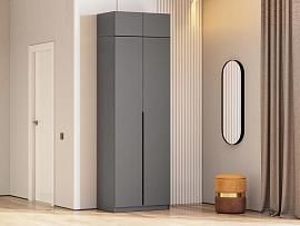 ШК 5 шкаф 800 + антресоль / Графит