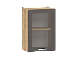 Вокс 100.30 500 шкаф навесной витрина / Дуб крафт золотой/Графит