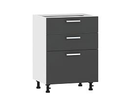 Борги 100.06 600 тумба кухонная / Белый/Антрацит