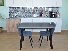 Керамический стол 110 - темно-серый матовый