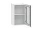 Вокс 100.30 450 шкаф навесной витрина / Белый/Графит