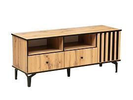 Тумба под ТВ Либерти 51.06 (опора h150) Дуб Вотан/Черный