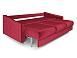 Диван Уэльс бархат красный/ STAR VELVET 3 DARK RED