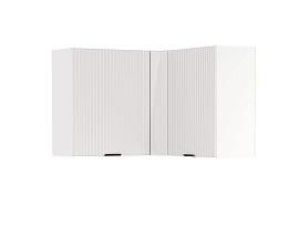 Венера полка угловая МДФ / Белый фрезерованный