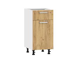 Борги 100.08 400 тумба кухонная / Белый/Дуб Крафт золотой