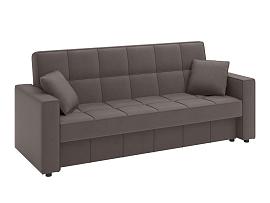 Луи диван-кровать 3-х мест. 2 думки / велюр Parma 14 коричневый
