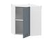Борги 100.34 шкаф навесной угловой / Белый/Маренго