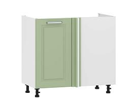 Вокс 100.11 1000 тумба под мойку угловая / Белый/Фисташка