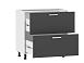 Борги 100.05 800 тумба кухонная / Белый/Антрацит
