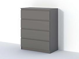 Кэт-1 комод 4 ящика - Графит