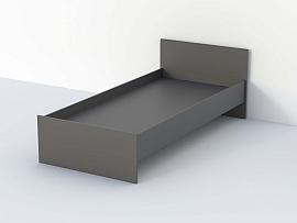 Кэт-1 кровать  арт. 015 настил 0,9 - Графит
