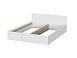 Токио кровать двойная универсальная 1,6 с основанием / Белый текстурный