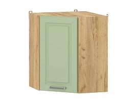Вокс 100.34 шкаф навесной угловой / Дуб крафт золотой/Фисташка