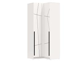 67.26 Брандо шкаф угловой МДФ геометрия - Белый