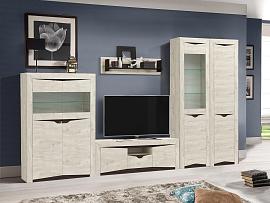 Гостиная Лючия 1 бетон/венге