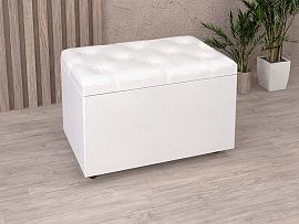 Пуф 2 пуговицы - Белый