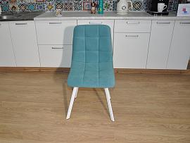 Стул ХИТ-2 / белый / бирюза