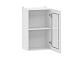 Вокс 100.30 450 шкаф навесной витрина / Белый/Меренга