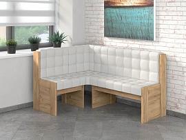 Скамья угловая Квадро / Дуб золотой/Милк