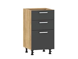 Борги 100.06 450 тумба кухонная / Дуб Крафт золотой/Антрацит