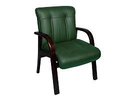 Кресло Алекс CF орех темный/ к/з зеленый