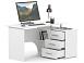 Компьютерный стол КСТ-09 правый / Белый