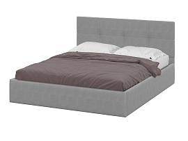 Кровать двойная №4 мягкая 1,6 / Серый
